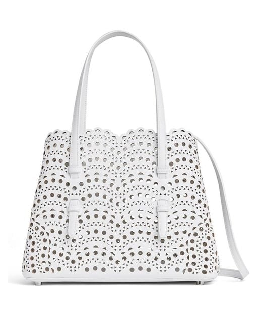 Alaïa White Mina 25 Bag