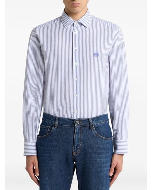 Camicia di Etro in Blue da Uomo