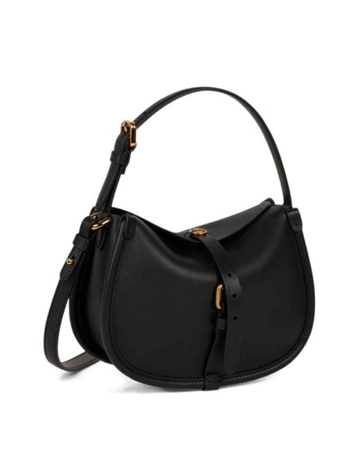 Etro Black Small Leather Pony Bag