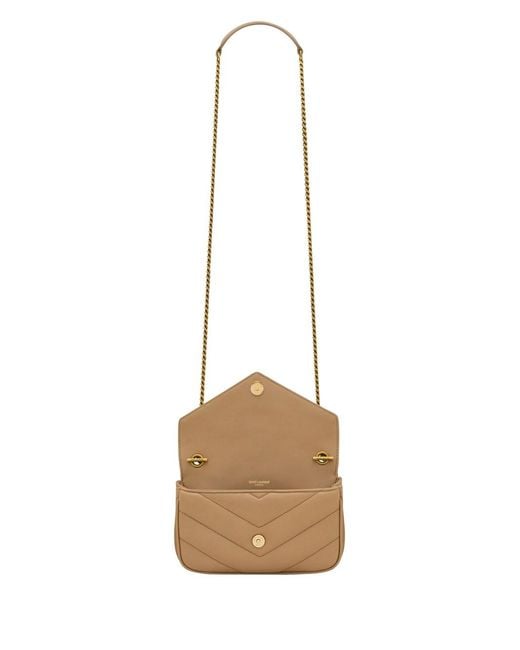 Saint Laurent White Loulou Mini Chain Bag