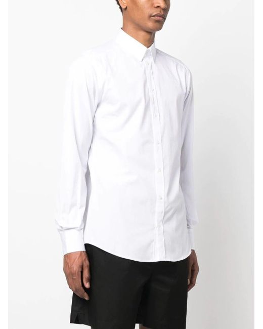 Dolce & Gabbana White Tuxedo Shirt for men