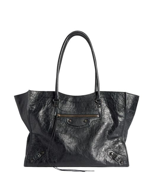 Balenciaga Black Le City Tote Bag Medium