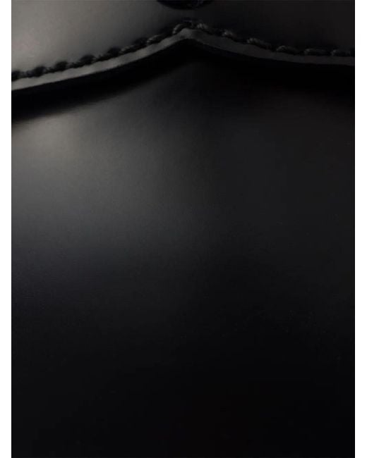 Prada Black Brushed Leather Loafers