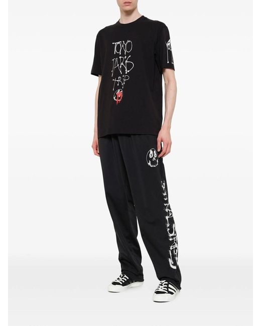 Y-3 Black T-Shirt Tokyo Paris Trip for men