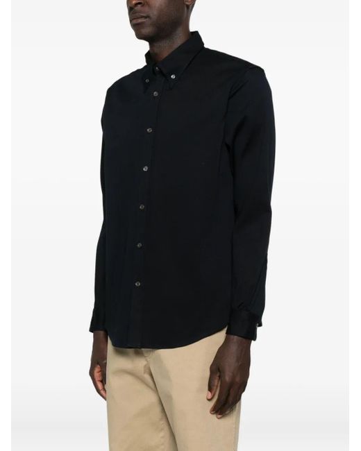 Cellar Door Black Heavy Cotton Sage Shirt for men