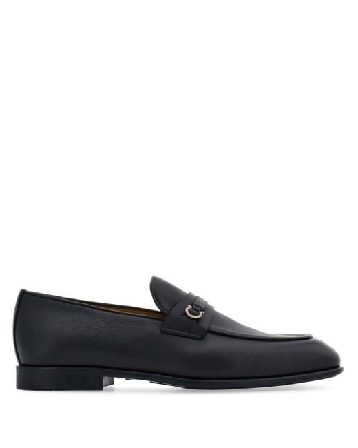 Ferragamo White Moccasin With Gancini Ornament for men