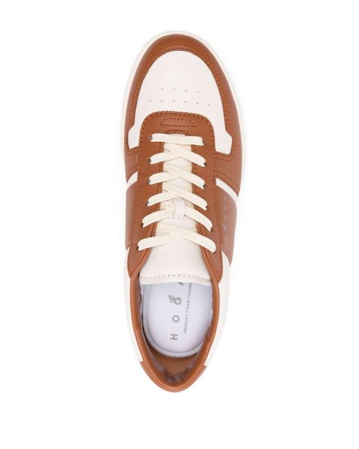 Hogan Pink H-Tv Two-Tone Nappa Sneakers Shoes for men