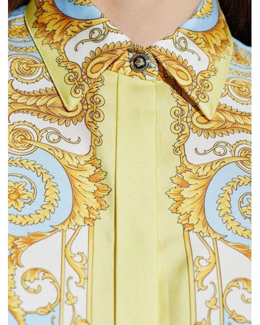 Versace Multicolor Silk Shirt