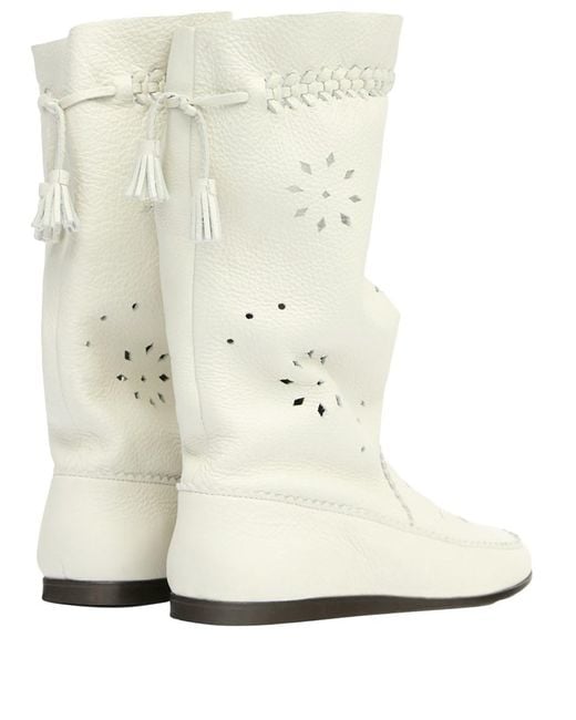 Isabel Marant White Welky Boot