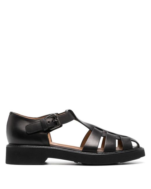 Church's Black Hove Caged Sandals