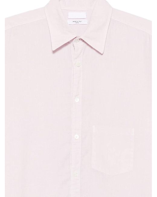 Cellar Door Pink Sid Cotton Shirt for men