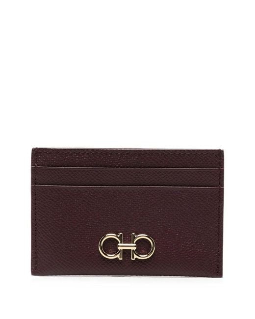 Ferragamo Purple Gancini Cardholder