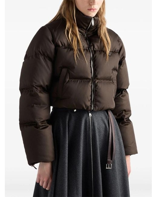 Prada Black Piumino Cropped