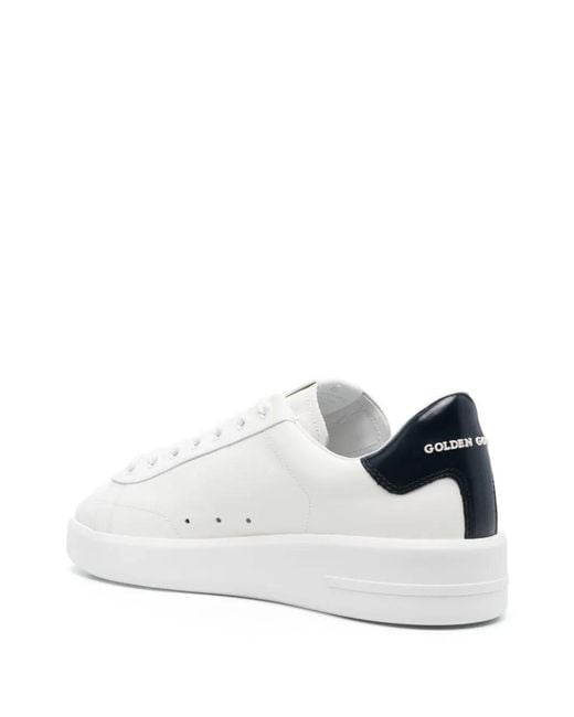 Golden Goose Deluxe Brand White Purestar Leather Sneakers With Leather Star And Shiny Leather Heel for men