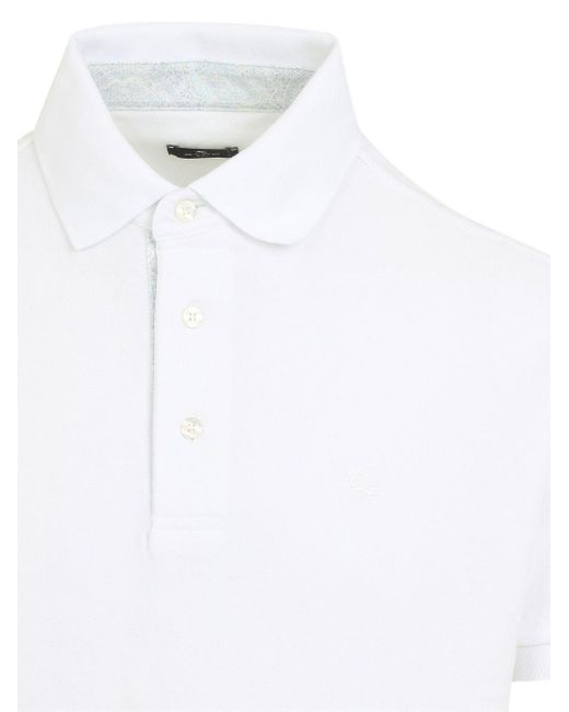 Etro White Polo for men