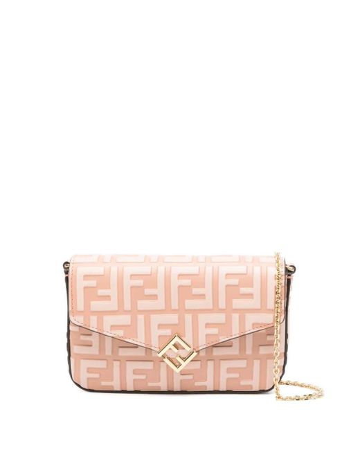 Fendi Pink Ff Diamonds Cross Body Bag
