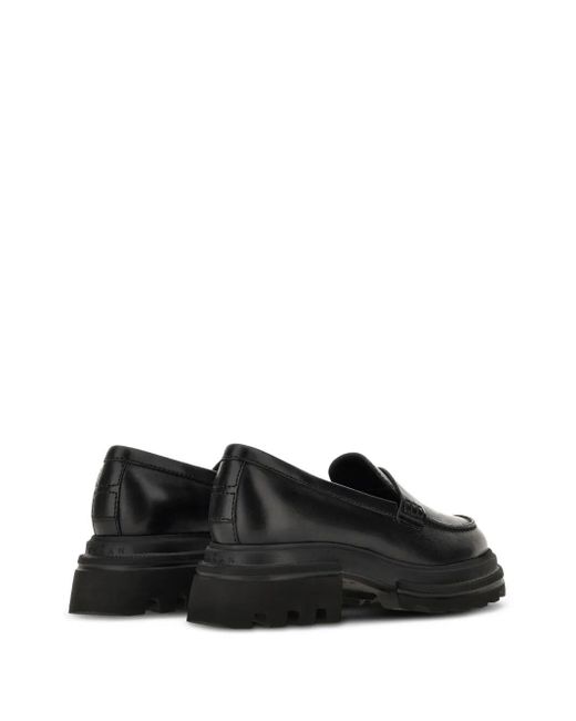 Hogan Black Flat Shoes
