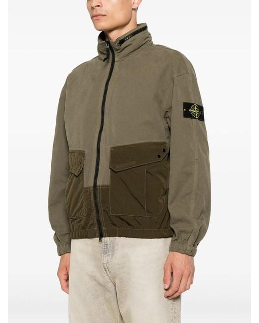 Stone Island Green Overshirt Jacket for men