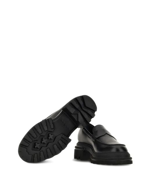 Hogan Black Flat Shoes