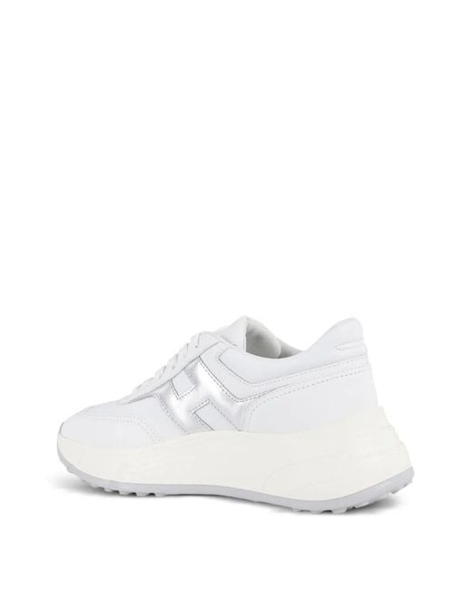 Hogan White Hi-Fi Sneakers