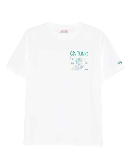 Mc2 Saint Barth White Gin Tonic T-Shirt for men