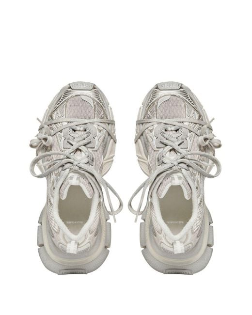 Balenciaga White Worn-Out Effect Mesh 3Xl Sneakers for men