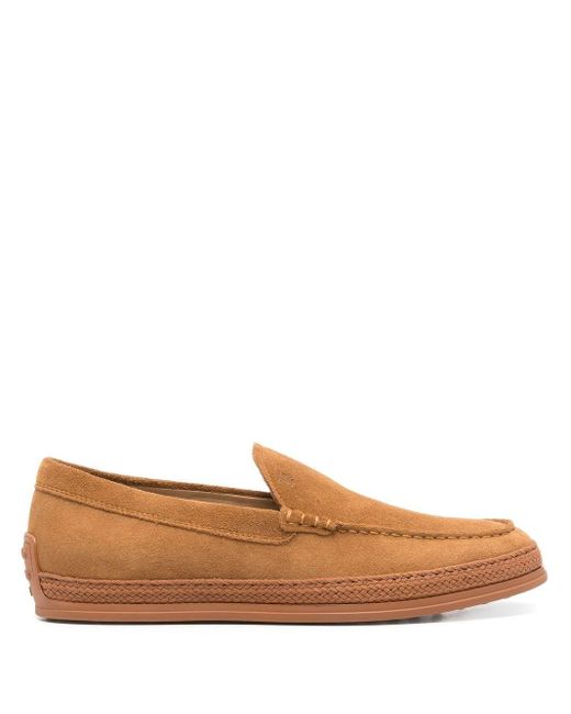 Tod's Brown Suede Leather Slip On for men