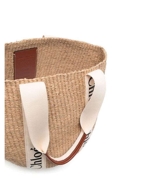 Chloé Natural Large Woody Basket Bag