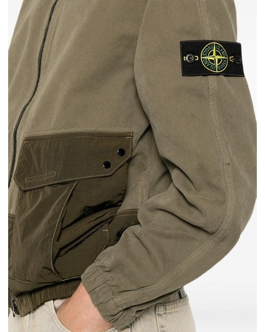 Stone Island Green Overshirt Jacket for men