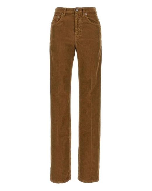 Saint Laurent Brown 'Clyde' Pants