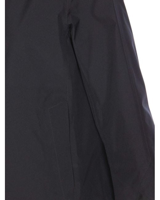 Herno Black Mini Zipper Cape