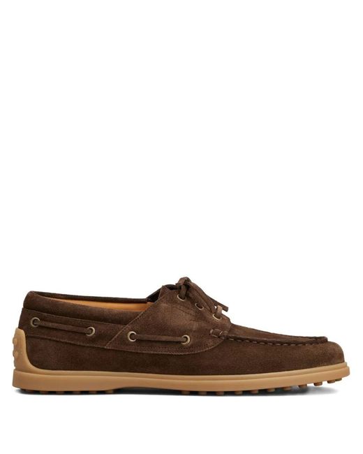 Tod's Brown Flat Shoes for men