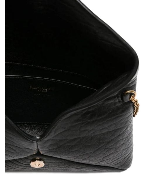Saint Laurent Black Cassandre Flap Cross Body Bag