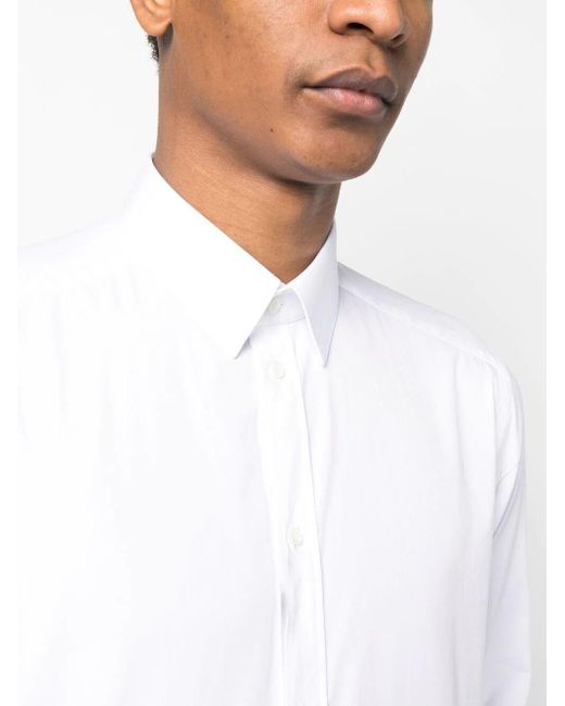 Dolce & Gabbana White Tuxedo Shirt for men