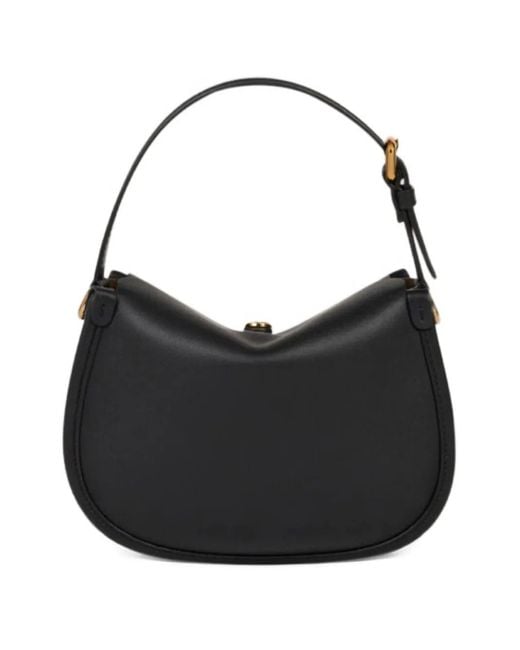 Etro Black Small Leather Pony Bag