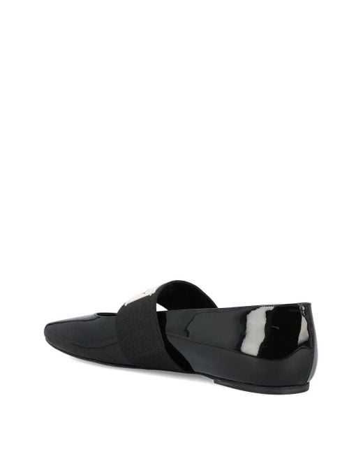 Givenchy Black Calf Leather Flat