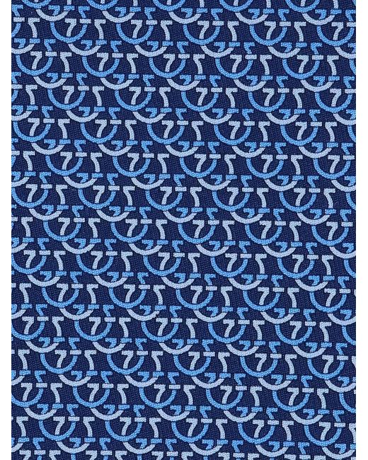Ferragamo Blue Cravatta for men