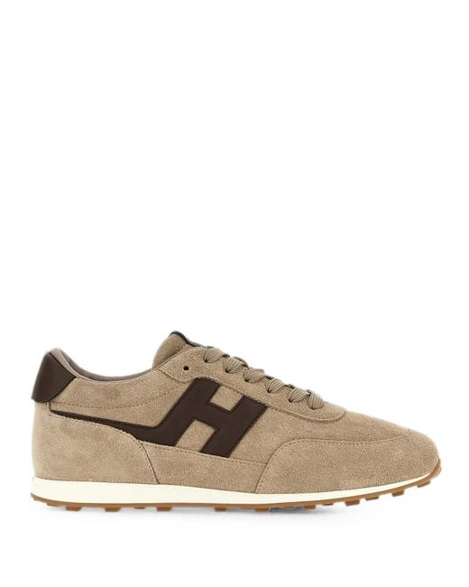 Hogan Brown Athletic Sneakers for men