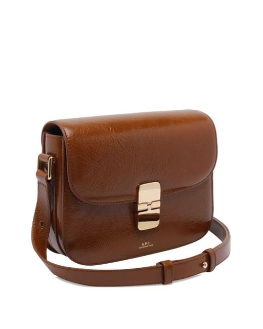 A.P.C. Brown Grace Small Bag
