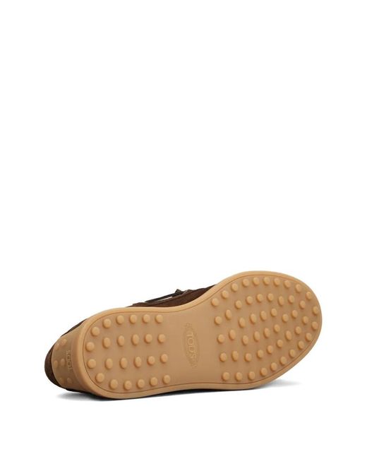 Tod's Brown Flat Shoes for men
