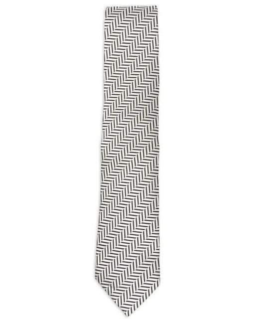 Tom Ford White Silk Tie for men