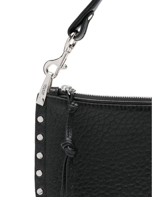 Isabel Marant Black Oskan Soft Zip Shoulder Bag
