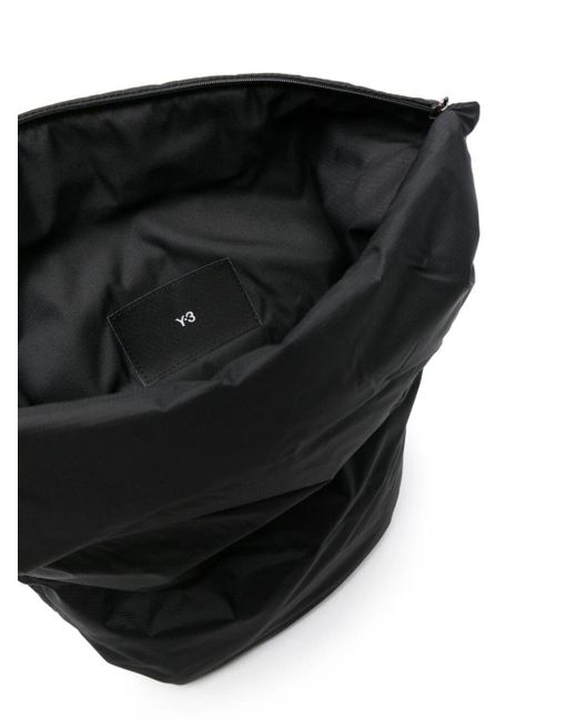 Y-3 Black X Adidas Folding Ripstop Crossbody Bag for men