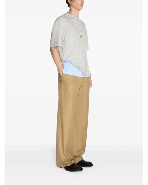 Dries Van Noten White Logo T-Shirt for men
