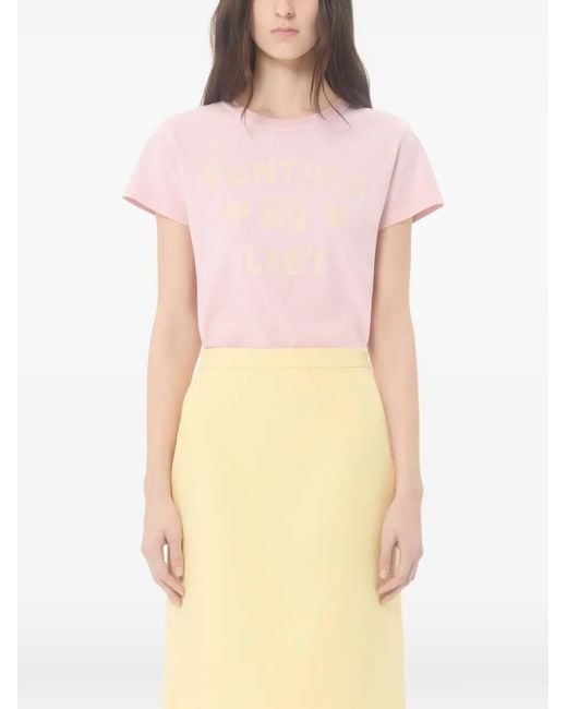 Valentino Garavani Pink Pattern T-Shirt