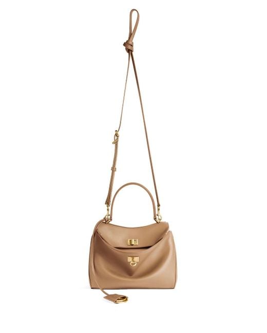 Balenciaga Natural Rodeo Mini Handbag In Smooth Calfskin