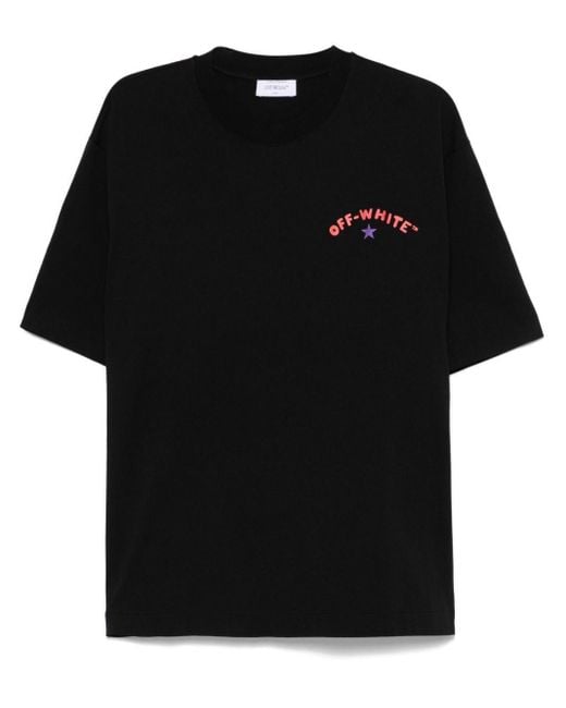 Off-White c/o Virgil Abloh Black Starry Arrow Graphic T-Shirt for men