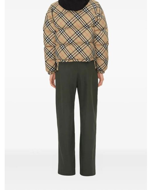 Burberry Brown Check Ambleside Puffer Jacket