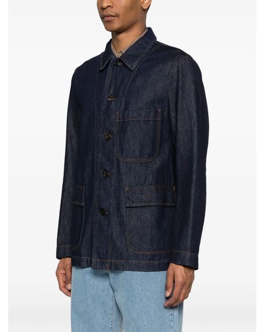 Dries Van Noten Blue Braxton Denim Jacket for men
