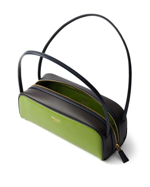 Prada Green Swing Leather Shoulder Bag